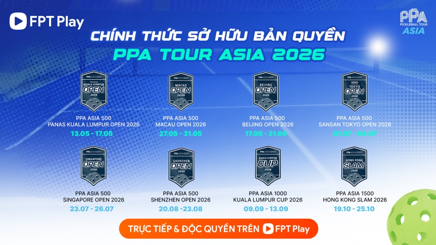 FPT Play chính thức sở hữu bản quyền PPA Tour Asia 2026
